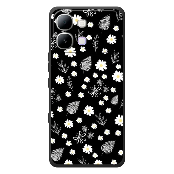 Чохол з малюнком «цвітіння на чорному» для Infinix Note Edge Чохол з малюнком «цвітіння на чорному» для Infinix Note Edge