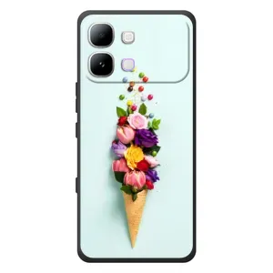 Чохли з тематикою "КВІТИ" на Infinix Note Edge (Квітка-морозиво)