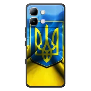 Чехол с картинкой (Патриотический ГЕРБ) на Infinix Note Edge (Герб и Флаг Украины)