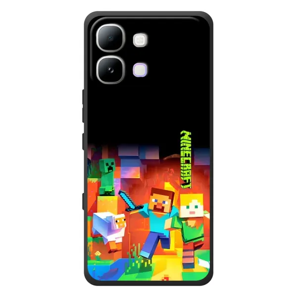 Чехол с рисунком «Герой Майнкрафт» для Infinix Note Edge