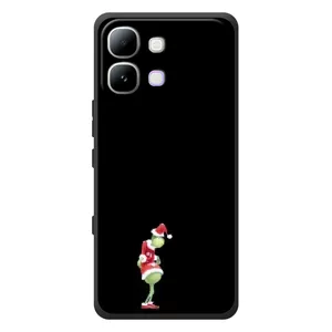 Чехол с рисунком «Гринч на чорном» для Infinix Note Edge