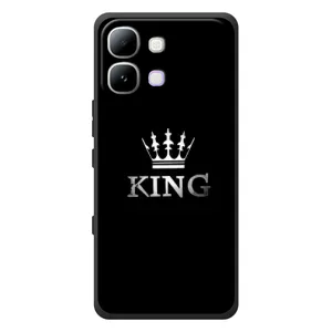 Чехол (Корона на чёрном фоне) для Инфиникс Ноут Эдж (KING)