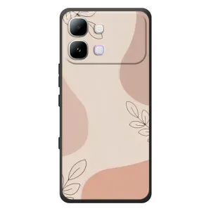 Чохол квітковий дизайн для Infinix Note Edge (Кориневий фон)