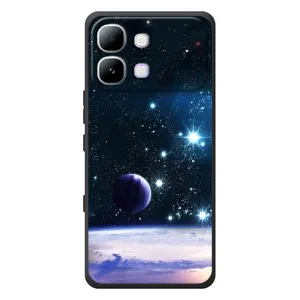 Чехол (ТПУ) с планетами на Infinix Note Edge (Космический вид)
