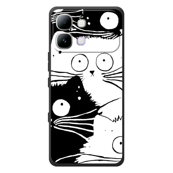 Чехол с рисунком «КОТИКИ» для Infinix Note Edge