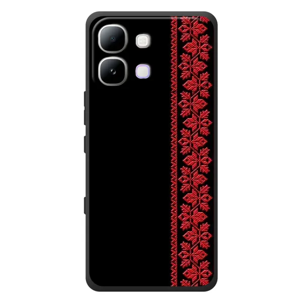 Чехол с рисунком «Красная Вышиванка» для Infinix Note Edge