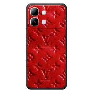 Текстурний Чохол Louis Vuitton для Інфінікс Ноут Едж (Червоний ЛВ)