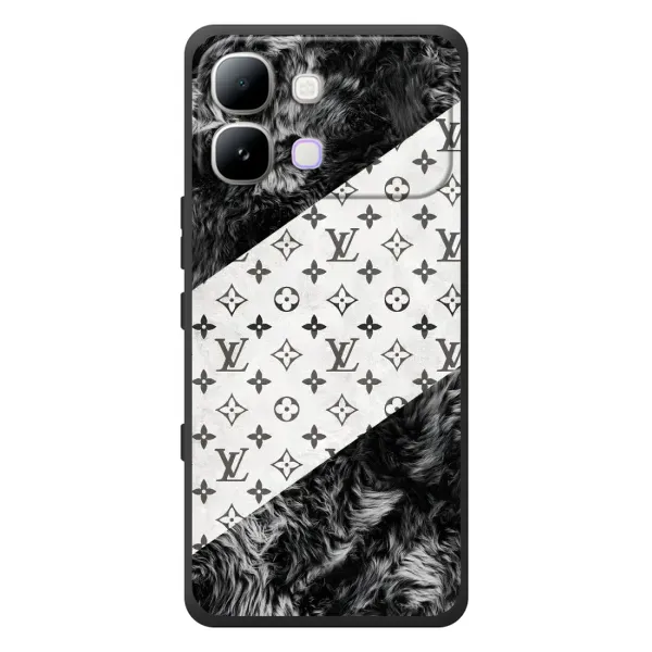 Чехол с рисунком «LV на белом» для Infinix Note Edge
