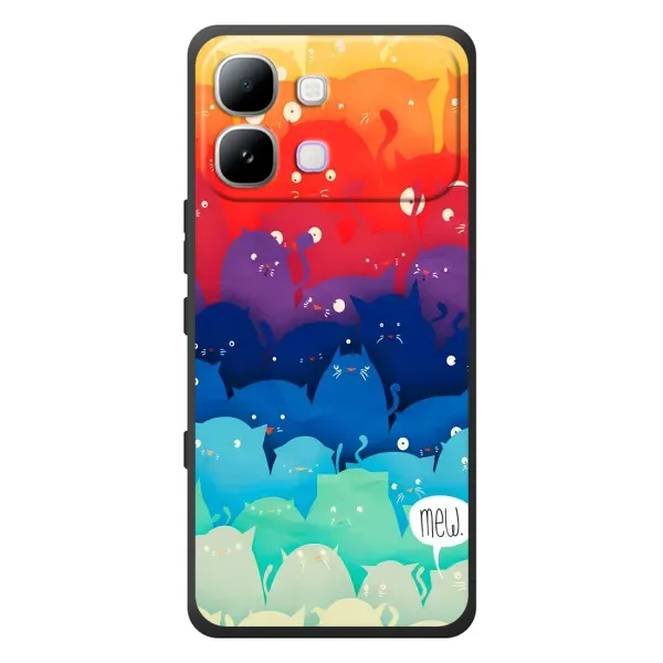 Чехол с рисунком «Mew» для Infinix Note Edge
