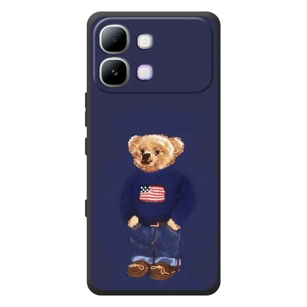 Чехол с рисунком «Мишка USA» для Infinix Note Edge