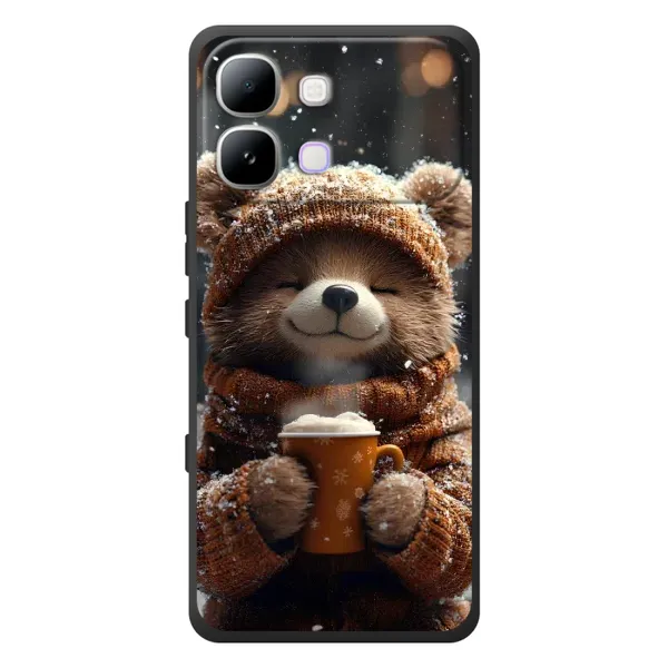 Чехол с рисунком «Медвежонок с кофе» для Infinix Note Edge Чехол с рисунком «Медвежонок с кофе» для Infinix Note Edge