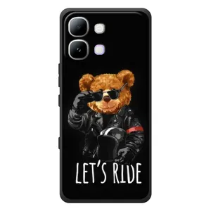 Чехол с рисунком «Модный Мишка» для Infinix Note Edge