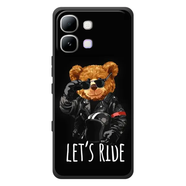 Чехол с рисунком «Модный Мишка» для Infinix Note Edge