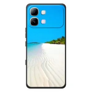 Летний Чехол на Infinix Note Edge (Море песок)