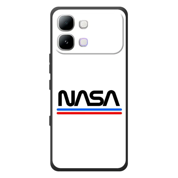 Чехол с рисунком «NASA на белом фоне» для Infinix Note Edge