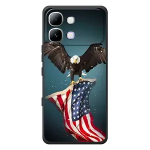 Чехол Флаг USA для Infinix Note Edge (Орел и флаг)