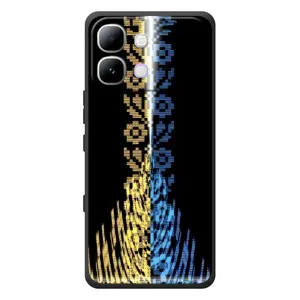 Силиконовый Чехол на Infinix Note Edge (Патриотическая вышиванка)