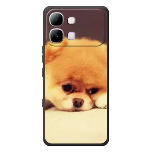 Чехол (ТПУ) Милые собачки для Infinix Note Edge (Померанский шпиц)