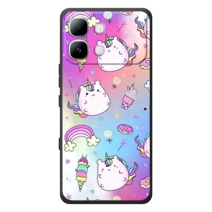 Чехол Unicorn на Infinix Note Edge (Радуга и Единорог)