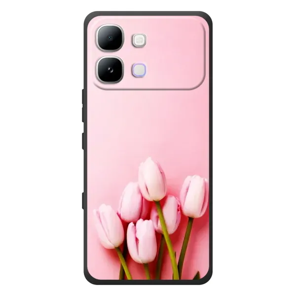 Чехол с рисунком «Розовые тюльпаны» для Infinix Note Edge Чехол с рисунком «Розовые тюльпаны» для Infinix Note Edge