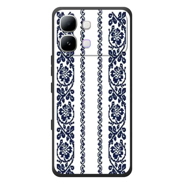 Чехол с рисунком «Синяя вышиванка» для Infinix Note Edge