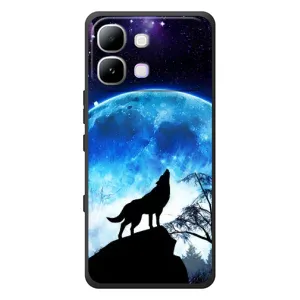 Чехол с Волком на Infinix Note Edge (Воет на луну)