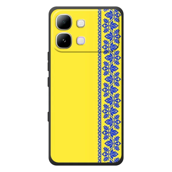 Чехол с рисунком «Вышиванка на желтом» для Infinix Note Edge