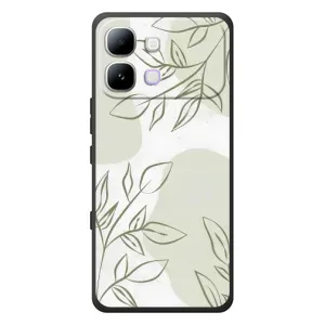 Чохол квітковий дизайн для Infinix Note Edge (Зелений дизайн)