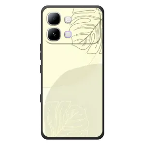 Чохол квітковий дизайн для Infinix Note Edge (Зелений фон)