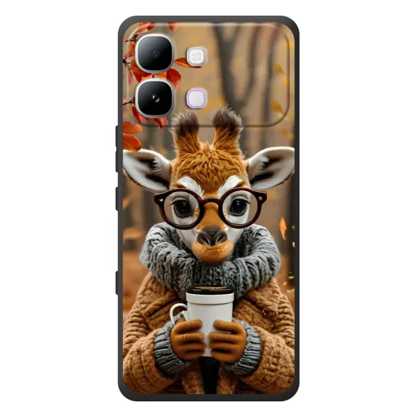 Чехол с рисунком «Жираф с кофе» для Infinix Note Edge Чехол с рисунком «Жираф с кофе» для Infinix Note Edge