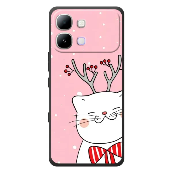 Чехол с рисунком «Зимний кот» для Infinix Note Edge