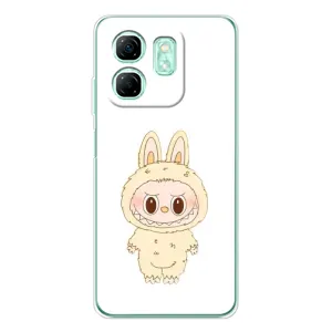 Чехол с принтом Лабубу для Infinix Smart 10 HD (Бежевый Лабубу)