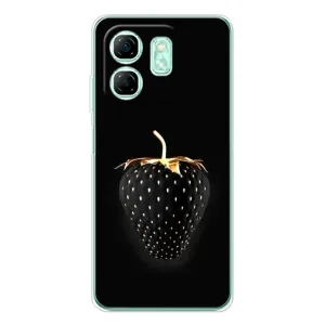 Чехол с изображением вкусной еды для Infinix Smart 10 HD (Чёрная клубника)