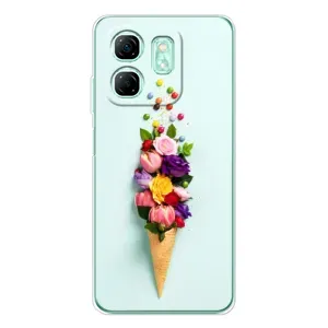 Чехлы с тематикой "ЦВЕТЫ" на Infinix Smart 10 HD (Цветок-мороженное)
