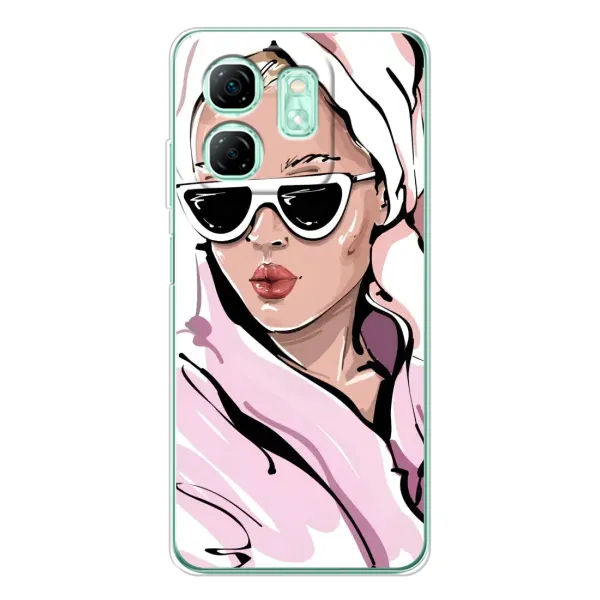 Чехол с рисунком «Девушка в халате» для Infinix Smart 10 HD Чехол с рисунком «Девушка в халате» для Infinix Smart 10 HD