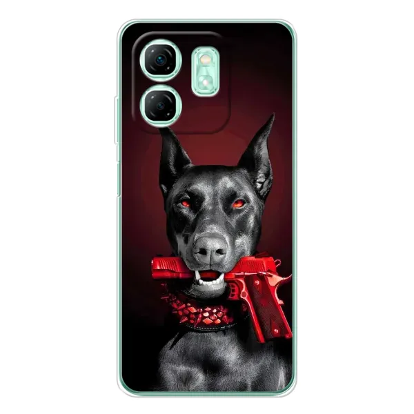 Чехол с рисунком «Доберман злой» для Infinix Smart 10 HD Чехол с рисунком «Доберман злой» для Infinix Smart 10 HD