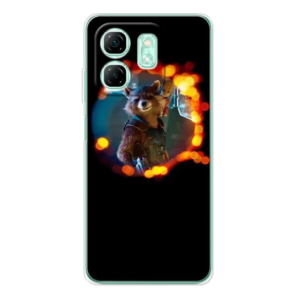 Чехол с рисунком «Енот Ракета» для Infinix Smart 10 HD