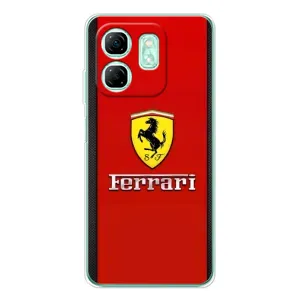 Силиконовый бампер с картинкой машины на Infinix Smart 10 HD (Ferrari Logo)