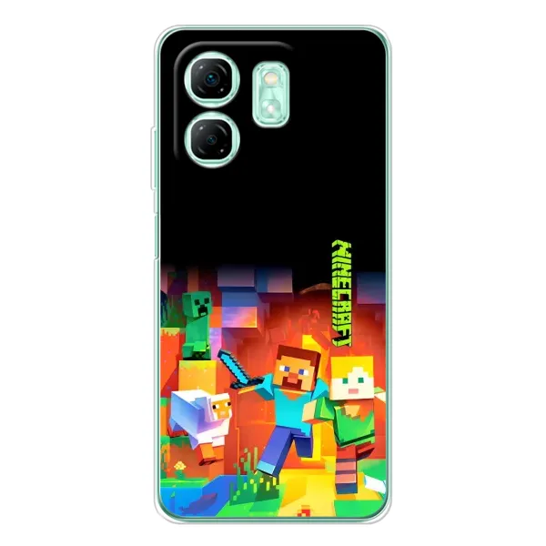 Чехол с рисунком «Герой Майнкрафт» для Infinix Smart 10 HD Чехол с рисунком «Герой Майнкрафт» для Infinix Smart 10 HD