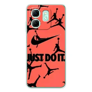 Силиконовый Чехол Nike Air Jordan на Смарт 10 HD (Just Do It)