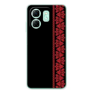 Силіконовый Чохол на Infinix Smart 10 HD (Червона вишиванка)