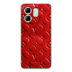 Текстурный Чехол Louis Vuitton для Смарт 10 HD (Красный ЛВ)