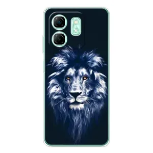 Чехол с картинкой на Infinix Smart 10 HD (Лев - синий)