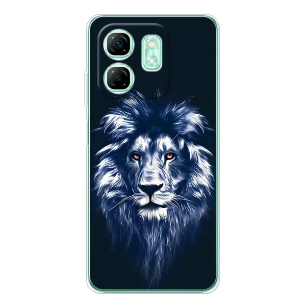 Чехол с рисунком «Лев - синий» для Infinix Smart 10 HD Чехол с рисунком «Лев - синий» для Infinix Smart 10 HD