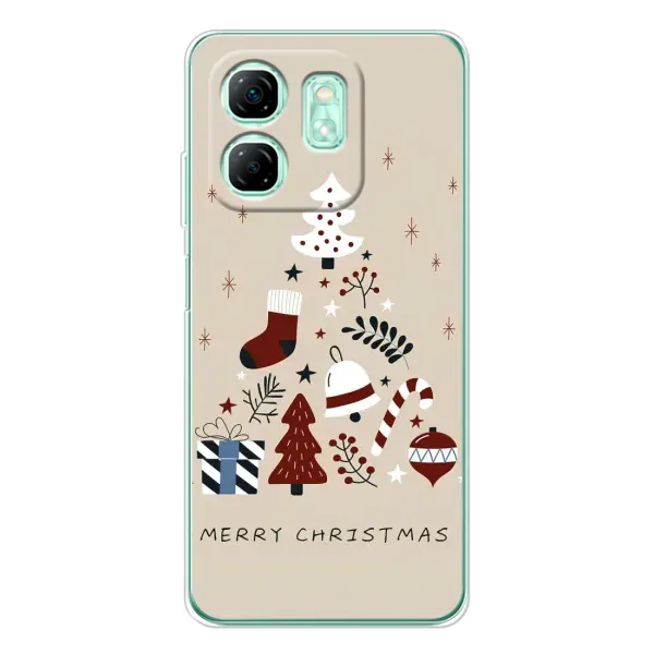 Чехол с рисунком «Merry Christmas» для Infinix Smart 10 HD Чехол с рисунком «Merry Christmas» для Infinix Smart 10 HD