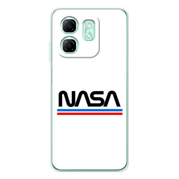 Чехол с рисунком «NASA на белом фоне» для Infinix Smart 10 HD Чехол с рисунком «NASA на белом фоне» для Infinix Smart 10 HD