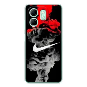 Силиконовый Чехол на Infinix Smart 10 HD с картинкой Nike (Nike дым)