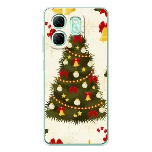 Чехол Новогодняя Елка на Infinix Smart 10 HD (Новогодний принт)