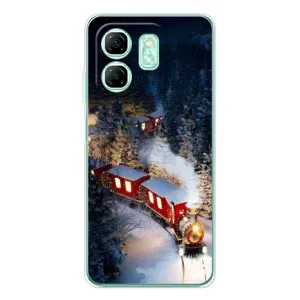Силиконовый бампер на рождество для Infinix Smart 10 HD (Поезд)