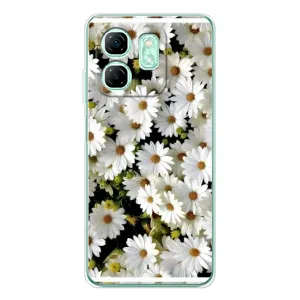 Чехол с ромашками на Infinix Smart 10 HD (Рамка в ромашках)